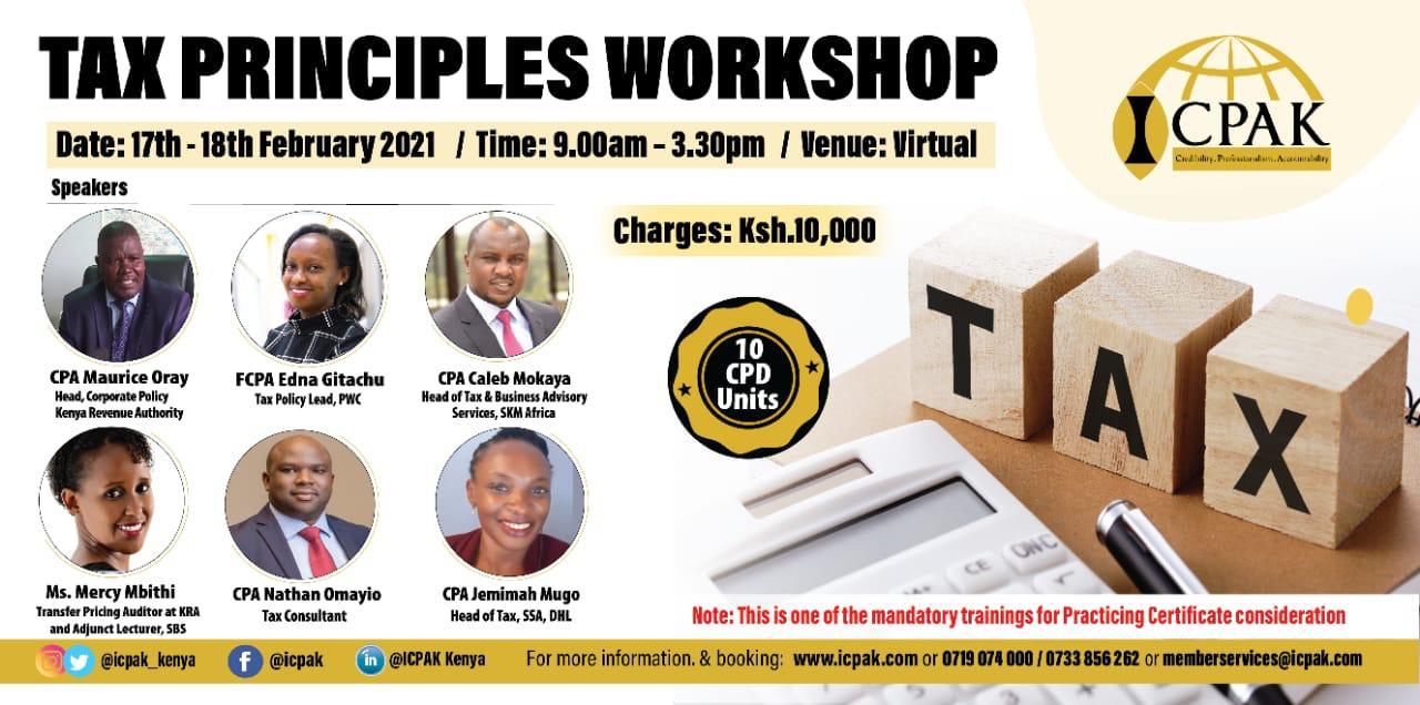 Events Tax Principles (Mandatory Training) ICPAK