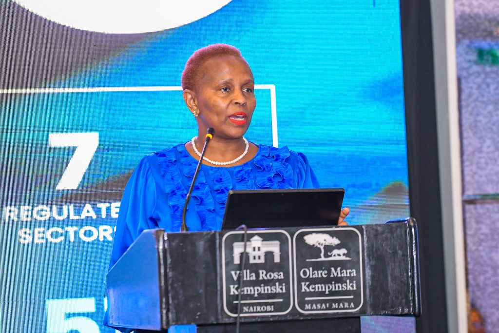 ICPAK Chairman CPA Dr. Elizabeth Kalunda during the launch of the  Kenya IFRS S1 & S2 Readiness Report 2026