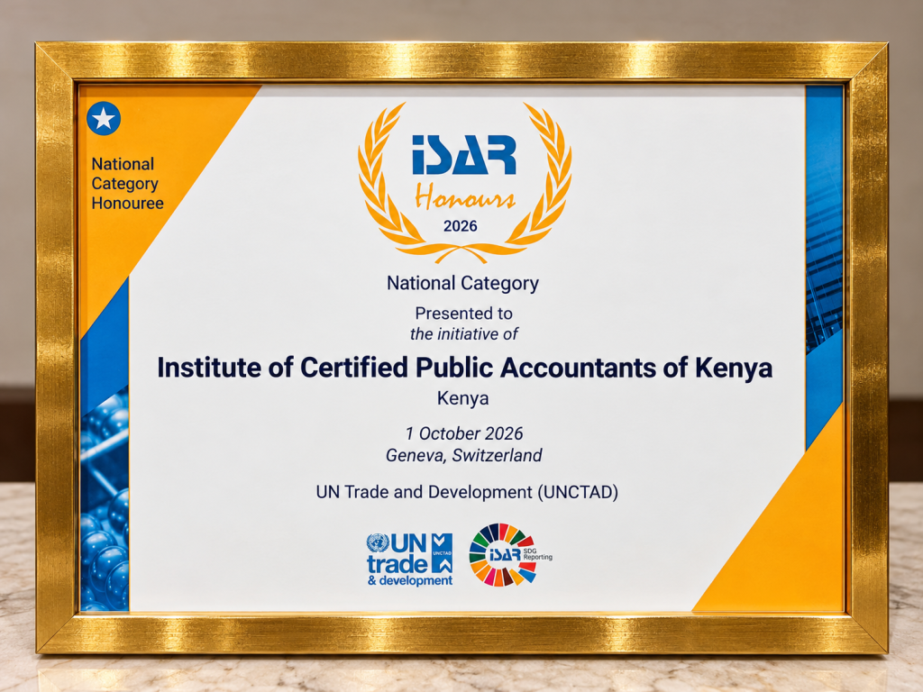 ICPAK ranks first globally in the National Category at the ISAR Honours 2026